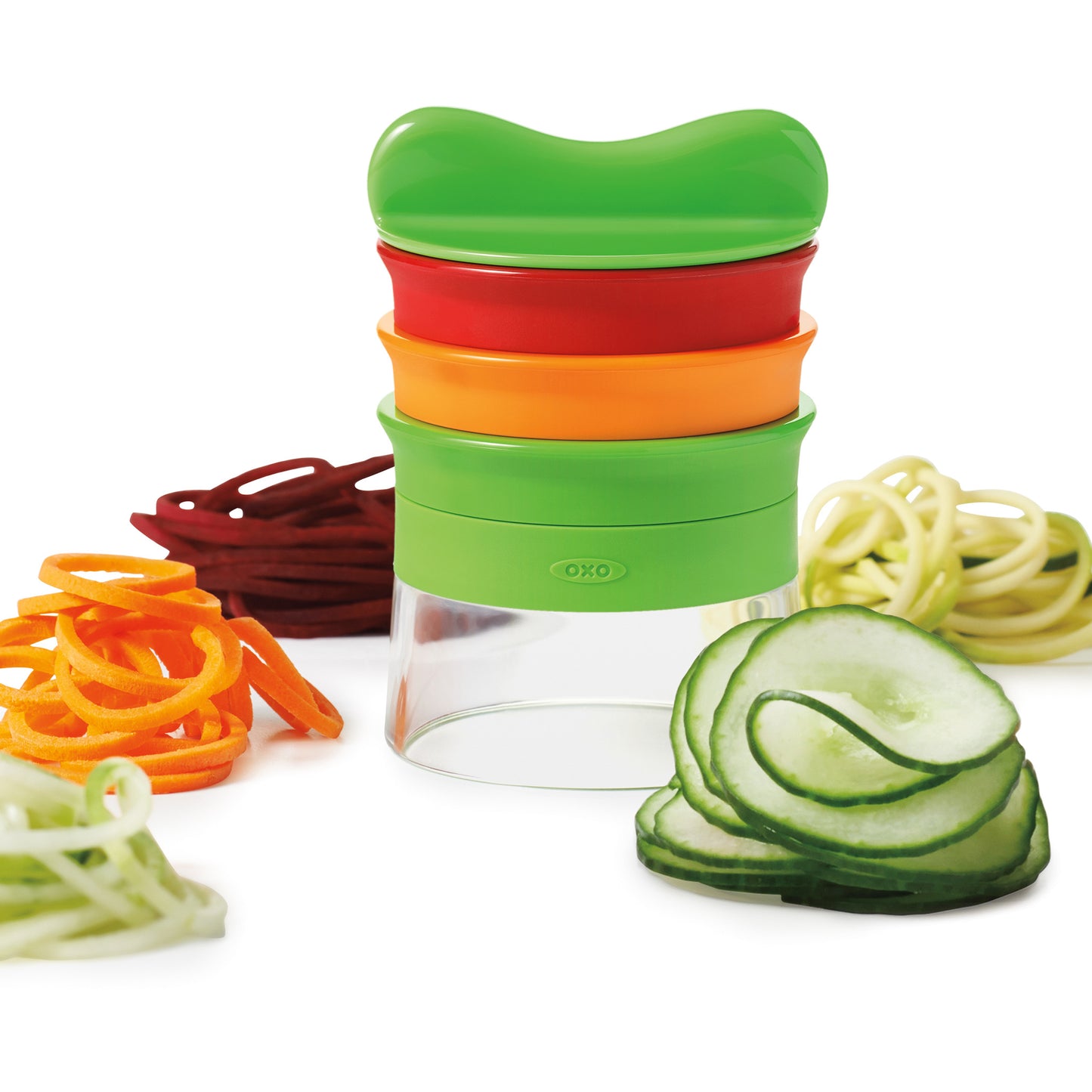 ที่สไลด์ผัก เป็นเส้นสปาเกตตี้ 3 in 1 ขนาดใหญ่ l OXO GG 3 Blade Hand-Held Spiralizer