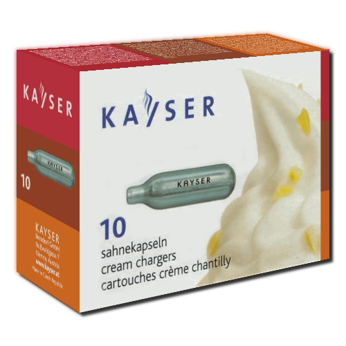 หลอดก๊าซทำวิปครีม 10 ชิ้น l Kayser cream chargers 10 pcs.